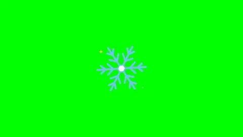 Blue snowflakes grid pattern on green screen background Stock Footage 347888776