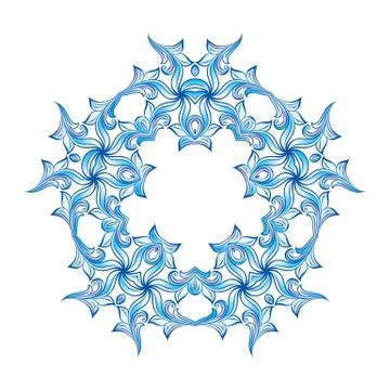 Blue snowflakes Stock Illustration