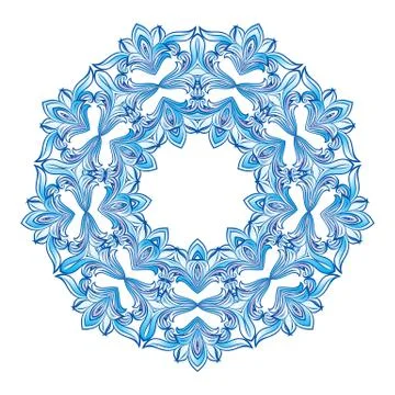 Blue snowflakes Stock Illustration