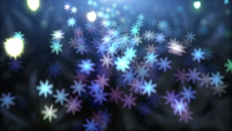 Blue Snowflakes Light Background Stock Footage 100053274