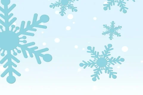 Blue Snowflakes on Light Blue - SD - Loops 库存影片 63419
