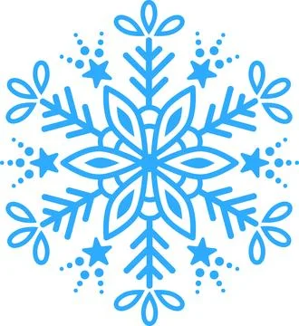 Blue snowflakes white background. Vector illustration. 스톡 일러스트