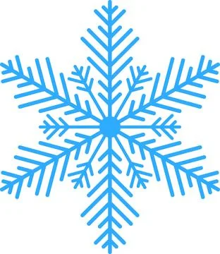 Blue snowflakes white background. Vector illustration. Stock Illustration