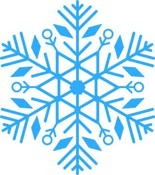 Blue snowflakes on white background. Vector illustration. Stock-Illustration
