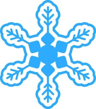 Blue snowflakes on white background. Vector illustration. Stock-Illustration