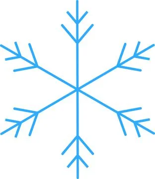 Blue snowflakes on white background. Vector illustration. 스톡 일러스트