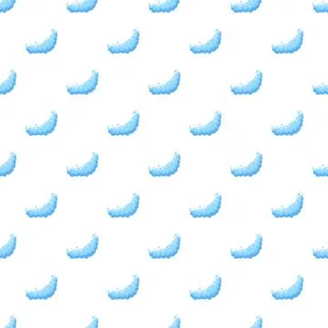 Blue soap bubbles foam repeating seamless pattern Stock Illustration