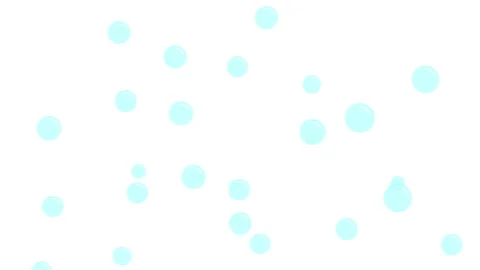 Blue soap bubbles on white background, flying bubble Stock Footage 307948132