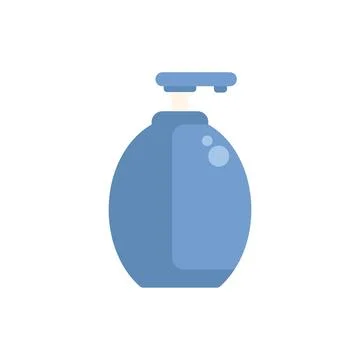Blue soap dispenser pump bottle for handwashing Stock Illustration