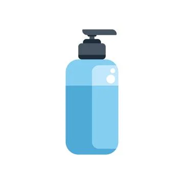 Blue soap dispenser pump bottle for hand washing Stock Illustration
