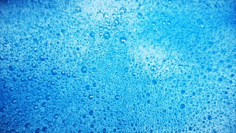 Blue soap foam texture background Stock Footage 342749898