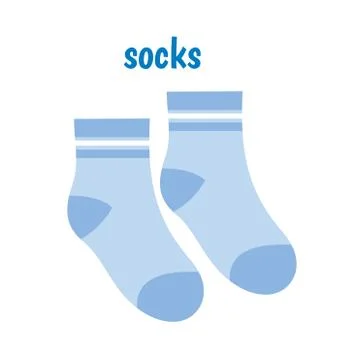 Blue socks vector Stock Illustration