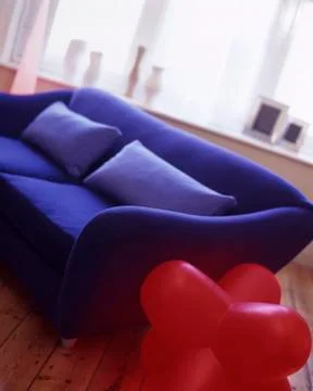 Blue Sofa Stock Photos