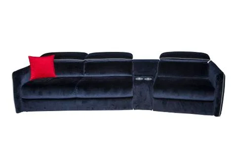 Blue sofa Stock Photos