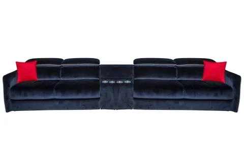 Blue sofa Stock Photos