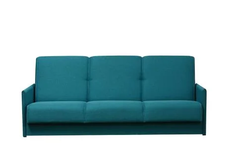 Blue sofa on a white background isolated Foto stock