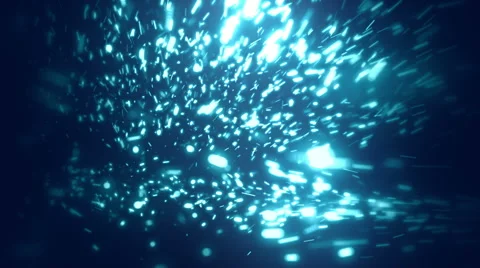 Blue Soft Abstract Particles Loopable Background Stock Footage 61680122