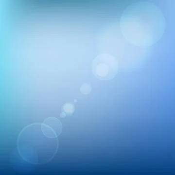 Blue Soft Colored Abstract Background with Lens Flare Light. Vector Stockillustratie