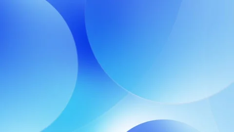 Blue soft gradient circle background smooth abstract layers, gentle cyan light, Stock Footage 340413415