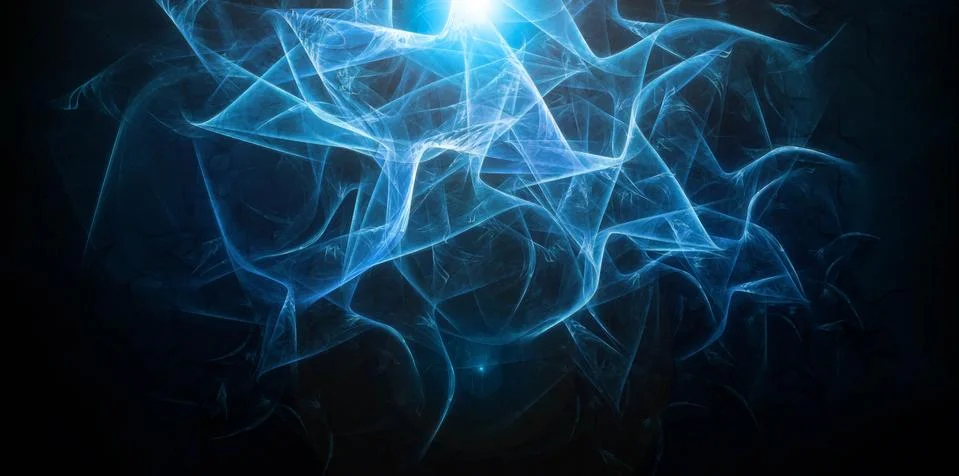 Blue soft silky background Stock Illustration