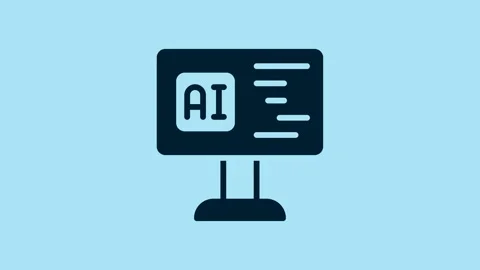 Blue Software, web developer programming code icon isolated on blue background Stock Footage 230589920