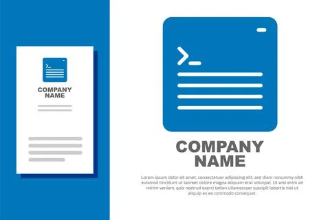 Blue Software, web developer programming code icon isolated on white background Stock Illustration