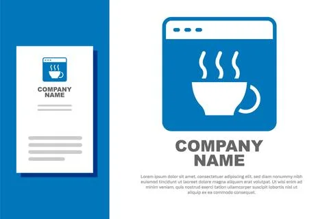 Blue Software, web developer programming code icon isolated on white backgr.. Stock Illustration