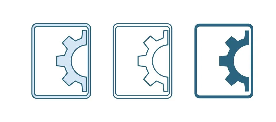 Blue Software, web development, programming concept icon isolated on white .. 스톡 일러스트