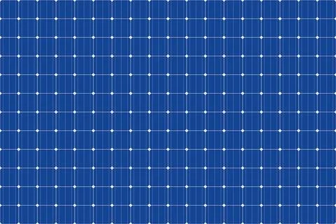 Blue solar panel seamless texture, abstract system collector from poly Stock Illustration