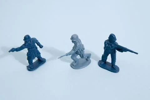 Blue soldiers Stock Photos