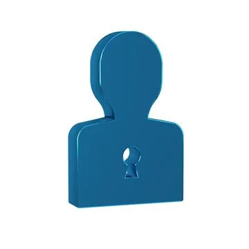 Blue Solution to the problem in psychology icon isolated on transparent bac.. イラスト素材