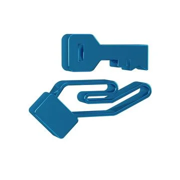 Blue Solution to the problem in psychology icon isolated on transparent bac.. Stock Illustration