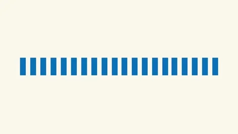 Blue sound wave equalizer or audio bar graph on white background Stock Footage 297530691