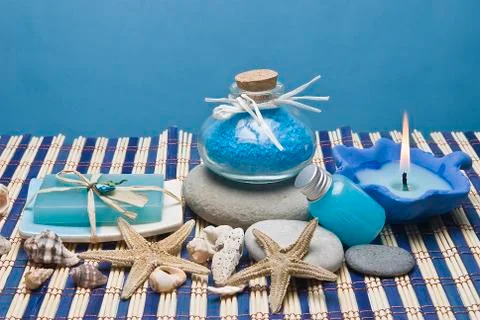 Blue spa. Stock Photos