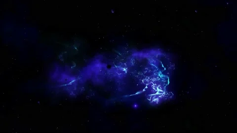 Blue Space Abstract Galaxy Nebula Background Stock Footage 164575326