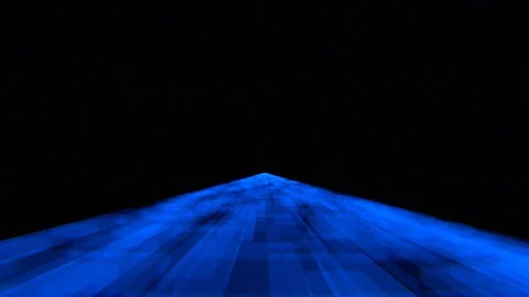 Blue Space Bridge Background VJ Loop in 4K Stock Footage 311718206