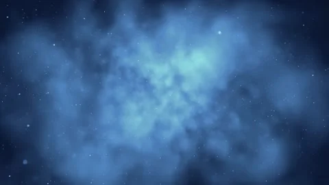 Blue Space Cloud Flight Background 4K Loop Stock Footage 308253733