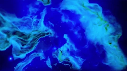 Blue Space Galaxy Nebula Background Stock Footage 164575315