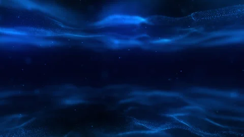 Blue Space Particles Stock Footage 316313806