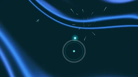 Blue Space Scene with Celestial Objects. Stock Footage 330133111