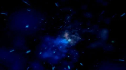 Blue Space Travel Vídeo Stock 8931348