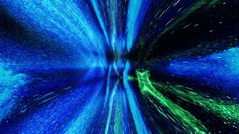 Blue Space Warp Video stock 264767739