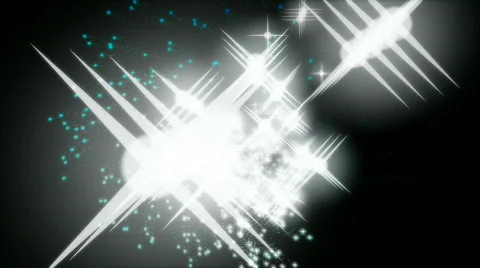 Blue sparkels shining with matte  Stock Footage 419703