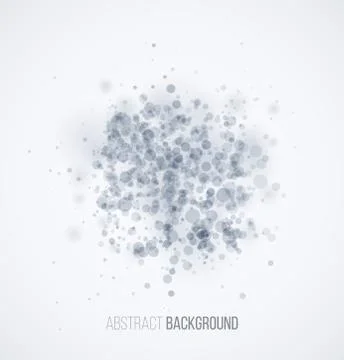Blue sparkles on white background Illustrazione stock