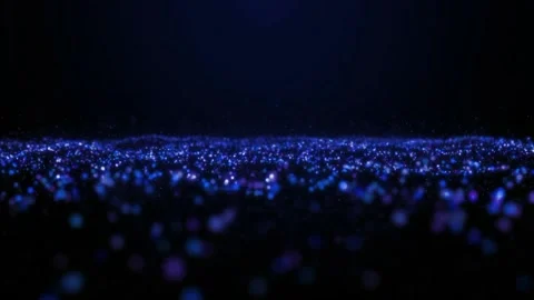Blue Sparkling Particles Animation Loop | Stock Video | Pond5