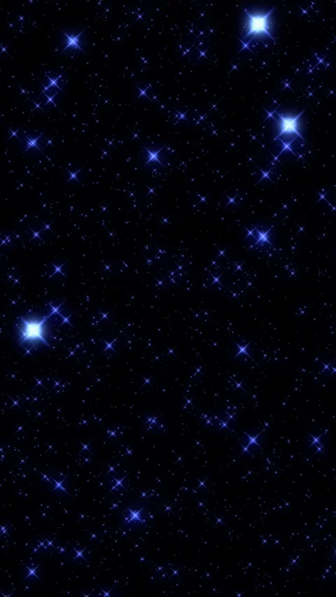 Blue sparkling particles drift and glow through the dark Stock Footage 333300267