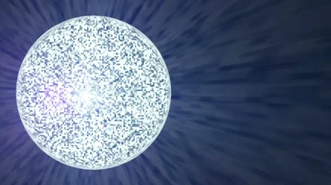 Blue sparkling sphere background Stock Footage 58312274