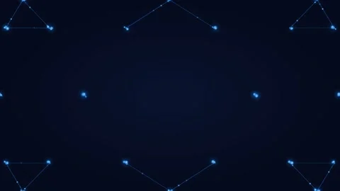 Blue Sparse Node Network Smart Office Seamless Loop 4K Vidéo 342606664