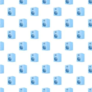 Blue speaker sound system pattern background Stockillustratie