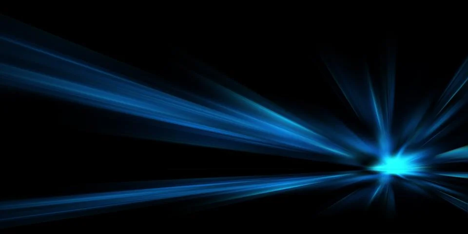 Blue spectrum lights tech black party club neon lights abstract wave technology Stock Illustration